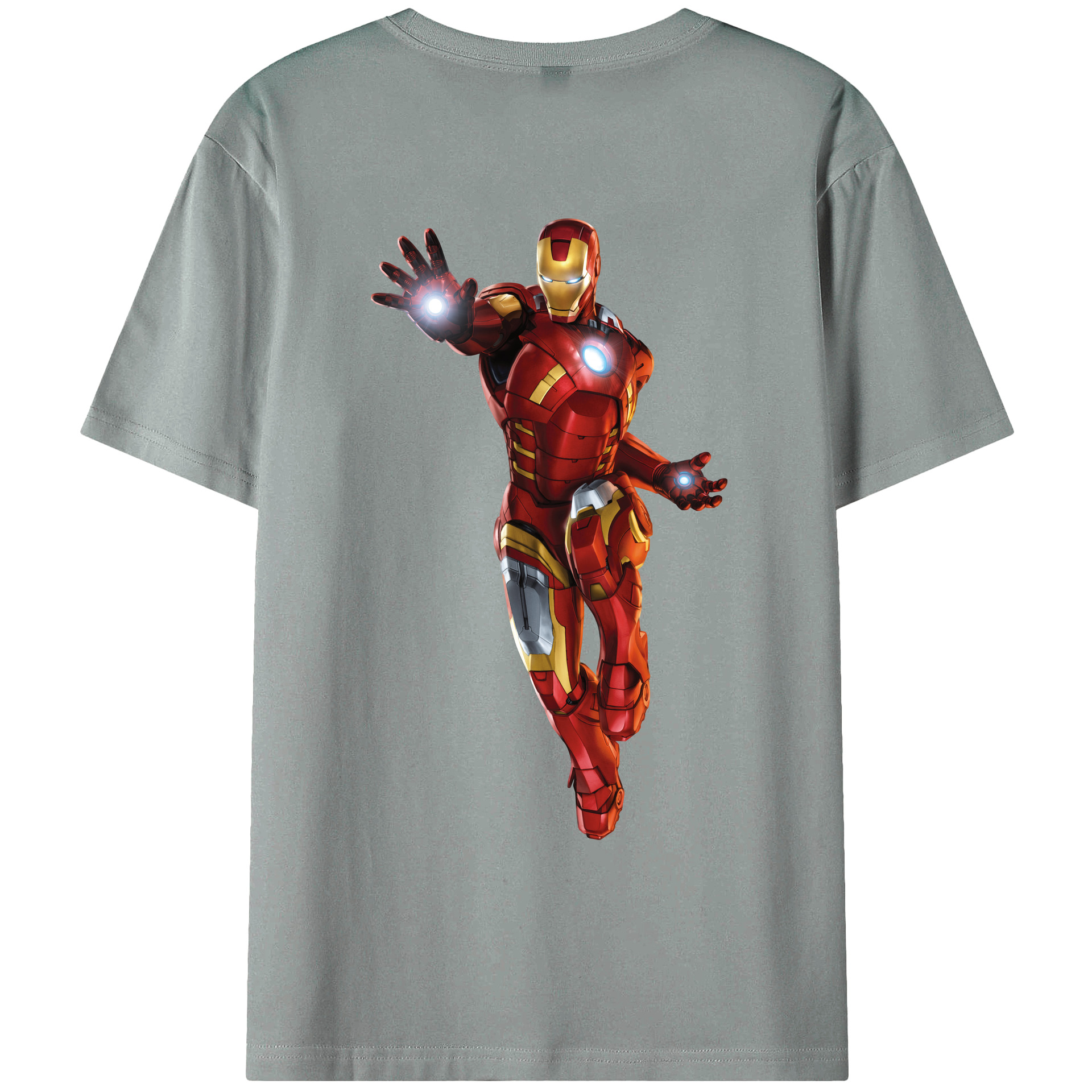 （画像用） アベンジャーズ The Avengers 綿100％ メンズ半袖Tシャツ（バックプリント） 通気性